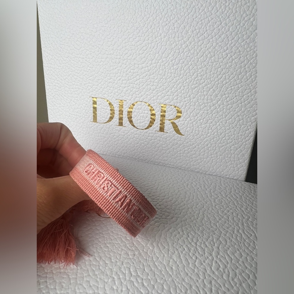 Dior Friendship Bracelet Light Pink Woven
